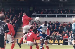At least this attack from Crewe was legal unlike their second goal where Adebola punched the ball past Ian Feuer