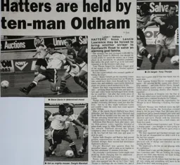 Match Report: Luton Town FC vs Oldham Athletic (30th Aug 1997)