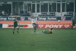 Simon Davies completes the scoring with Town`s third goal