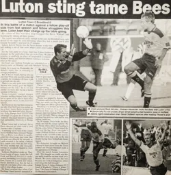 Match Report: Luton Town FC vs Brentford (25th Oct 1997)