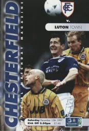 Programme: Chesterfield vs Luton Town FC (13th Dec 1997)