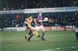 Tony Thorpe closes in on the Oldham goal
