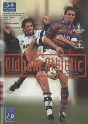 Programme: Oldham Athletic vs Luton Town FC (17th Jan 1998)