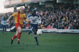 Chris Allen gets past Robert Page