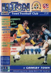 Programme: Luton Town FC vs Grimsby Town (21st Mar 1998)