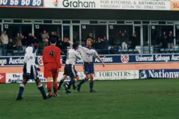 David Oldfield has just scored Town`s second goal