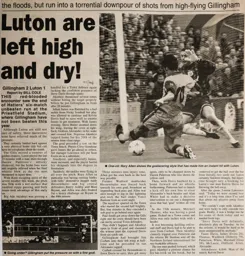 Match Report: Gillingham vs Luton Town FC (11th Apr 1998)