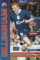 Programme: Gillingham vs Luton Town FC (11th Apr 1998)