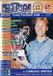 Programme: Luton Town FC vs Carlisle United (2nd May 1998)