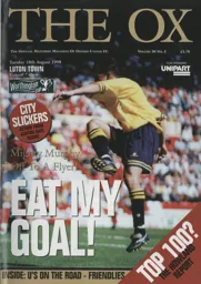 Programme: Oxford United vs Luton Town FC (18th Aug 1998)