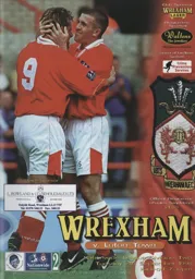 Programme: Wrexham vs Luton Town FC (8th Sep 1998)