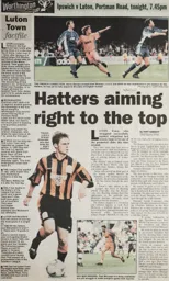 Match Report: Ipswich Town vs Luton Town FC (15th Sep 1998)