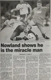 Match Report: Blackpool vs Luton Town FC (19th Sep 1998)