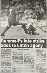Match Report: Luton Town FC vs Walsall (26th Sep 1998)