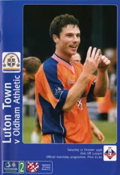 Programme: Luton Town FC vs Oldham Athletic (17th Oct 1998)