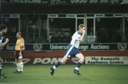 Graham Alexander celebrates his goal