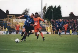 Gavin McGowan chases down the ball
