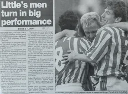 Match Report: Stoke City vs Luton Town FC (7th Nov 1998)