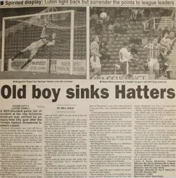 Match Report: Stoke City vs Luton Town FC (7th Nov 1998)