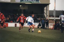 Simon Davies with a slide rule pass