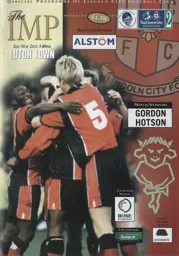 Programme: Lincoln City vs Luton Town FC (21st Nov 1998)