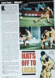 Match Report: Luton Town FC vs Millwall (19th Dec 1998)