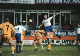 Steve Davis heads home the equaliser