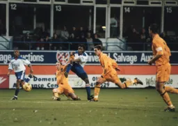 Stuart Douglas gets a shot away