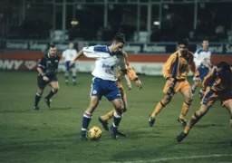 Andrew Fotiadis on the ball