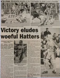 Match Report: Colchester United vs Luton Town FC (2nd Jan 1999)