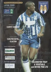 Programme: Colchester United vs Luton Town FC (2nd Jan 1999)
