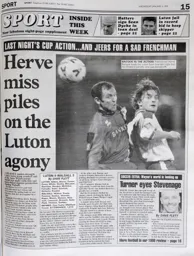 Match Report: Luton Town FC vs Walsall (5th Jan 1999)