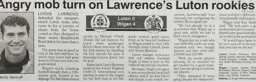 Match Report: Luton Town FC vs Wigan Athletic (23rd Jan 1999)