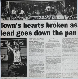 Match Report: Luton Town FC vs Bournemouth (30th Jan 1999)
