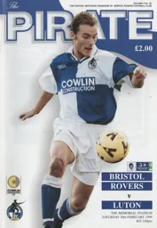 Programme: Bristol Rovers vs Luton Town FC (20th Feb 1999)