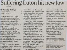 Match Report: Luton Town FC vs Notts County (23rd Feb 1999)