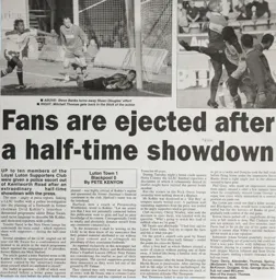 Match Report: Luton Town FC vs Blackpool (27th Feb 1999)