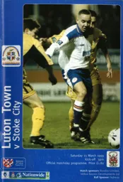 Programme: Luton Town FC vs Stoke City (13th Mar 1999)