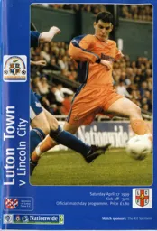 Programme: Luton Town FC vs Lincoln City (17th Apr 1999)