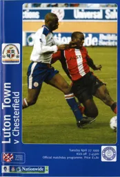 Programme: Luton Town FC vs Chesterfield (27th Apr 1999)