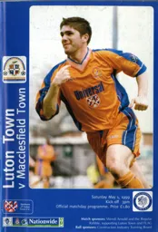 Programme: Luton Town FC vs Macclesfield Town (1st May 1999)