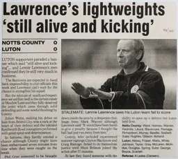 Match Report: Notts County vs Luton Town FC (7th Aug 1999)