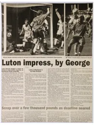 Match Report: Luton Town FC vs Blackpool (14th Aug 1999)