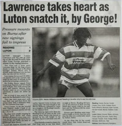 Match Report: Reading vs Luton Town FC (21st Aug 1999)