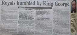 Match Report: Reading vs Luton Town FC (21st Aug 1999)