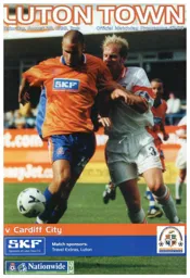 Programme: Luton Town FC vs Cardiff City (28th Aug 1999)