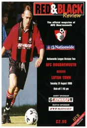 Programme: Bournemouth vs Luton Town FC (31st Aug 1999)