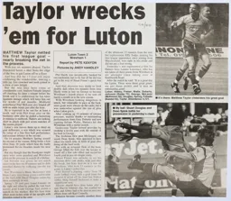 Match Report: Luton Town FC vs Wrexham (11th Sep 1999)