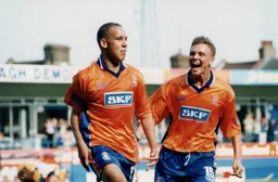 Taylor repays the compliment helping Liam George celebrate his goal