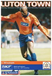 Programme: Luton Town FC vs Wrexham (11th Sep 1999)